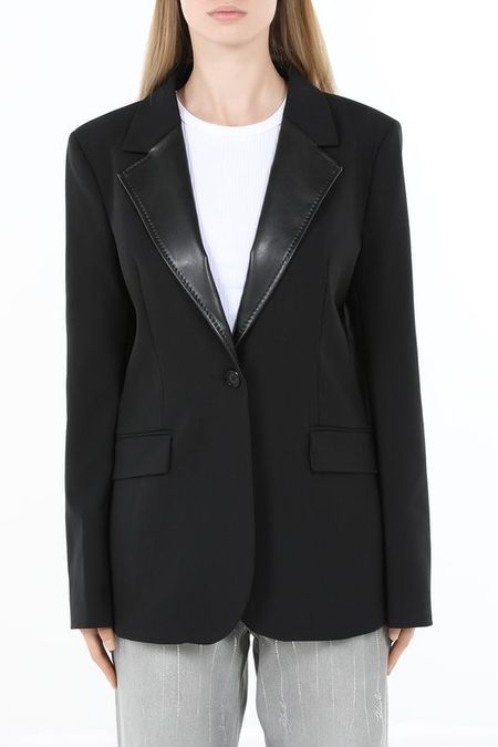 Пиджак комбинированный однобортный Karl Lagerfeld 30442₽