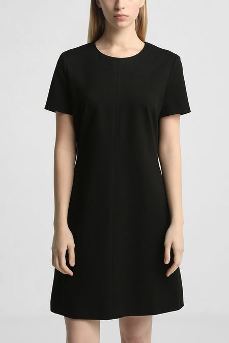 Платье трикотажное с коротким рукавом приталенное BOSS 20467₽