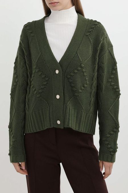 Кардиган на пуговицах с узорами BELUCCI 6292₽