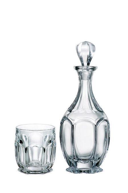Набор хрустальный из 6 стаканов и штофа для виски Safari Crystalite Bohemia 11467₽