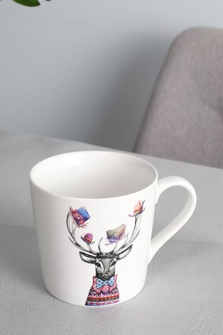 Кружка фарфоровая с принтом Mikasa Kitchen Craft 1192₽