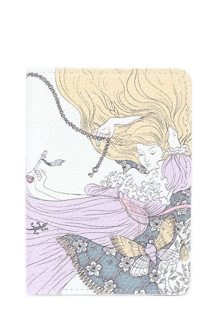 Обложка для документов кожаная с принтом Valerie Concept 3675₽