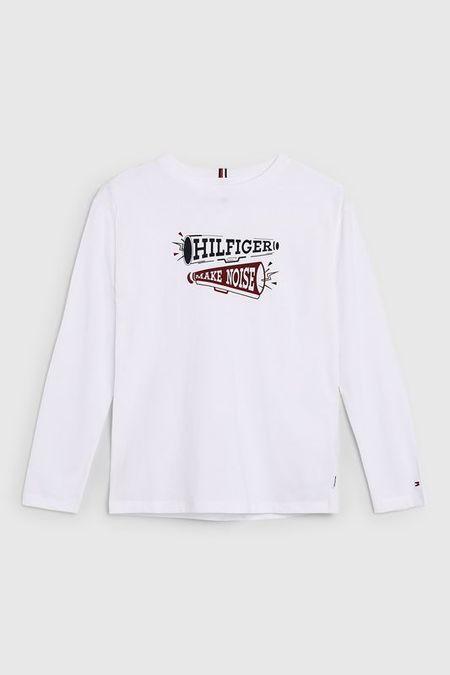 Лонгслив хлопковый с логотипом Tommy Hilfiger 2792₽