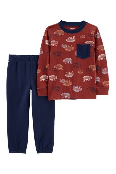 Комплект хлопковый из свитшота и брюк Carters 1687₽