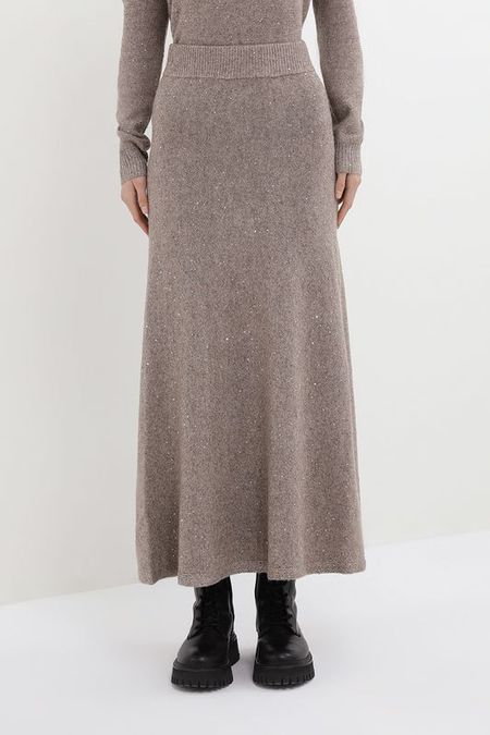 Юбка трикотажная с пайетками BELUCCI 7492₽