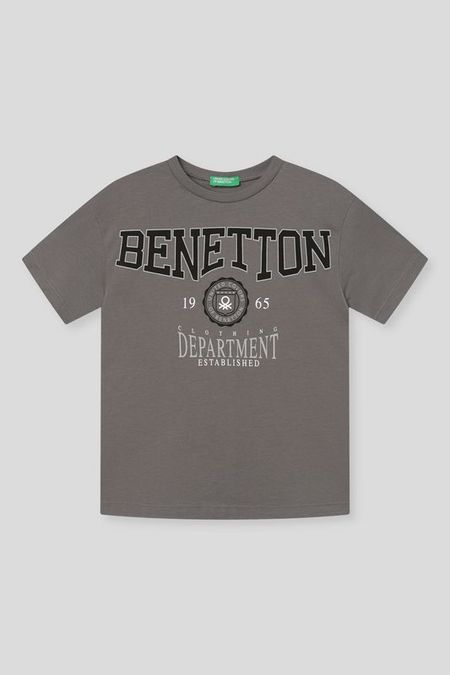 Футболка хлопковая с принтом Benetton 832₽