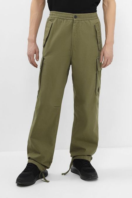 Брюки карго свободного кроя из хлопка рипстоп HUGO BLUE 10335₽