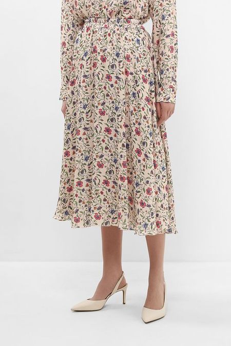 Юбка на эластичном поясе расклешенная с принтом BELUCCI 4192₽