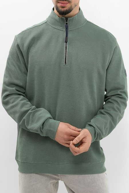 Пуловер хлопковый с воротником на молнии LERROS 3667₽