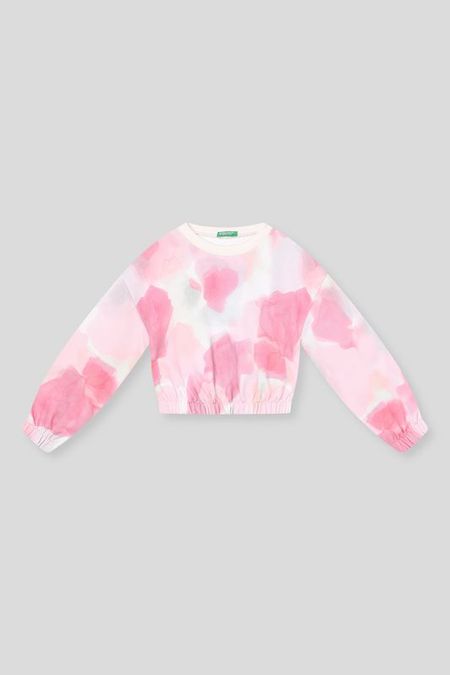 Свитшот хлопковый с принтом Benetton 2092₽