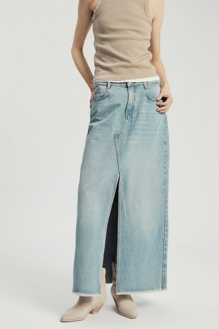 Юбка джинсовая с разрезом Nume 3142₽