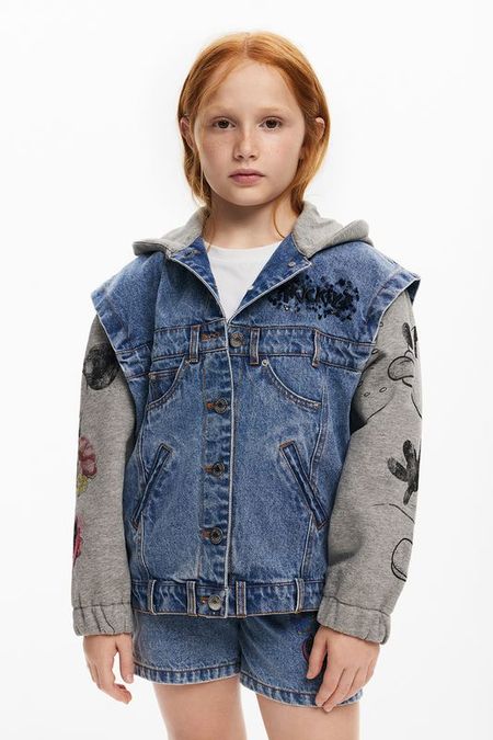 Куртка джинсовая с капюшоном и принтом Desigual 7867₽