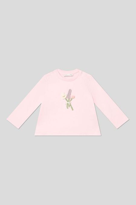 Лонгслив хлопковый с декором Choupette 1357₽