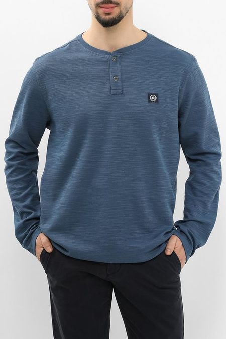 Лонгслив хлопковый с воротником на пуговицах LERROS 3912₽