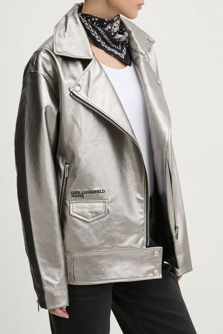 Куртка-косуха из искусственной кожи с асимметричной молнией Karl Lagerfeld Jeans 19312₽