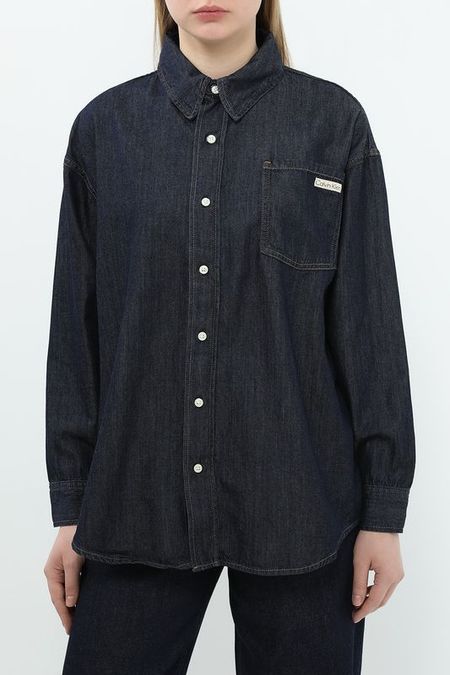 Рубашка джинсовая с карманом Calvin Klein Jeans 8287₽
