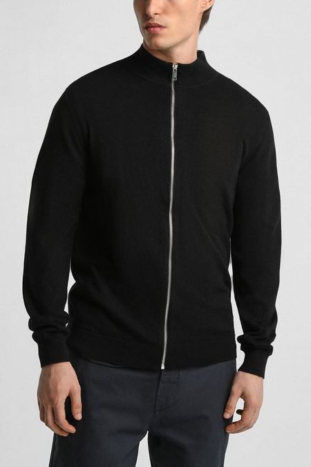 Кардиган из хлопка и шерсти на молнии MARCO DI RADI 4492₽