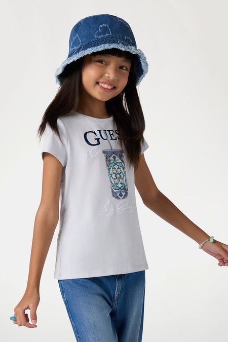 Футболка хлопковая с принтом Guess 1987₽