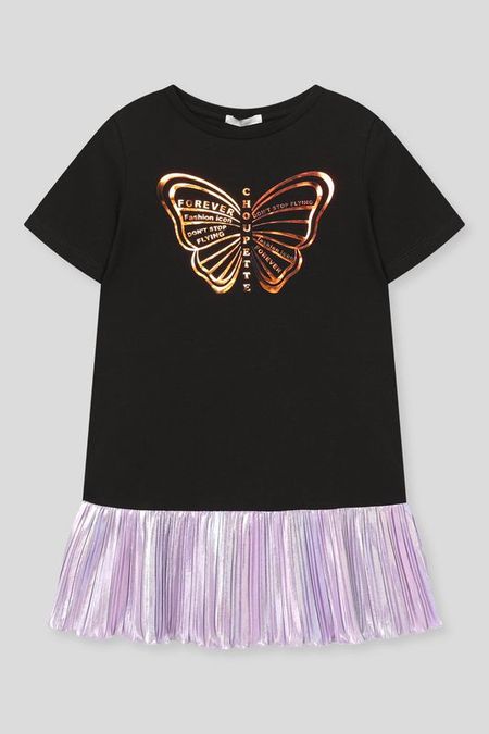 Платье комбинированное с декором и цепочкой Choupette 2775₽