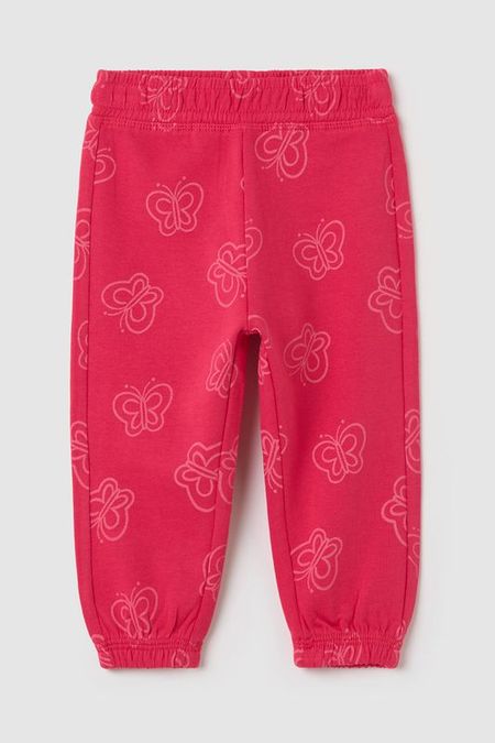 Брюки хлопковые на эластичном поясе с принтом Fagottino 622₽