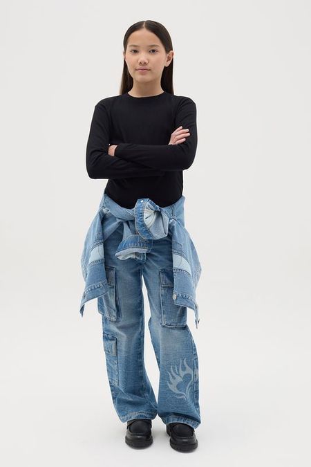 Джинсы с карманами и принтом Republic of Denim 2092₽