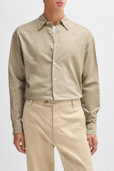 Рубашка хлопковая BOSS 11962₽