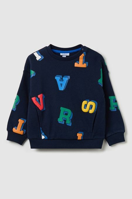 Свитшот хлопковый с принтом Fagottino 1305₽