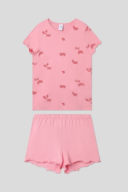 Пижама хлопковая с принтом Sanetta 2992₽