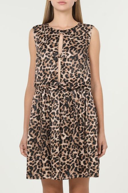 Платье с вырезом на груди с анималистичным принтом BELUCCI 6292₽