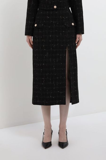 Юбка твидовая с разрезом BELUCCI 6817₽