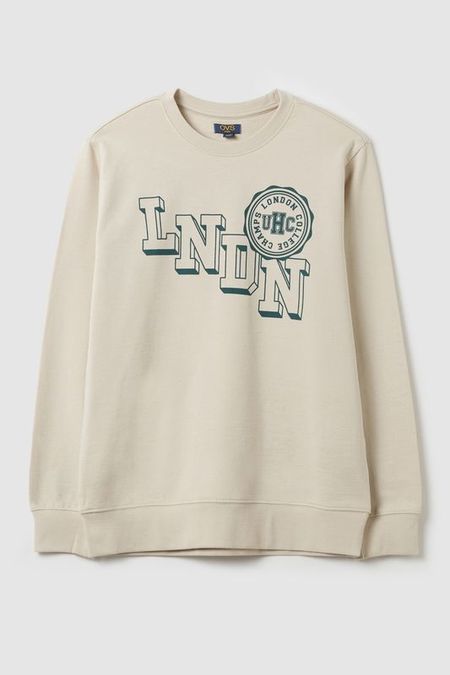 Свитшот хлопковый с принтом OVS 990₽