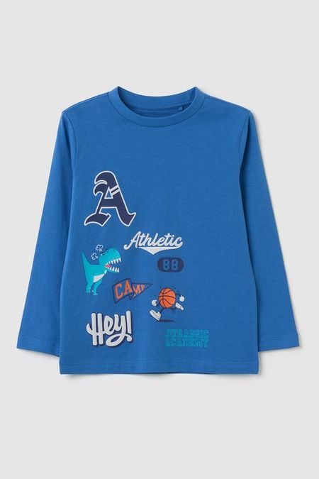 Лонгслив хлопковый с принтом OVS 465₽