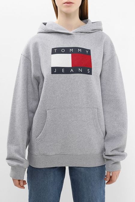 Худи хлопковое с карманом Tommy Jeans 9757₽