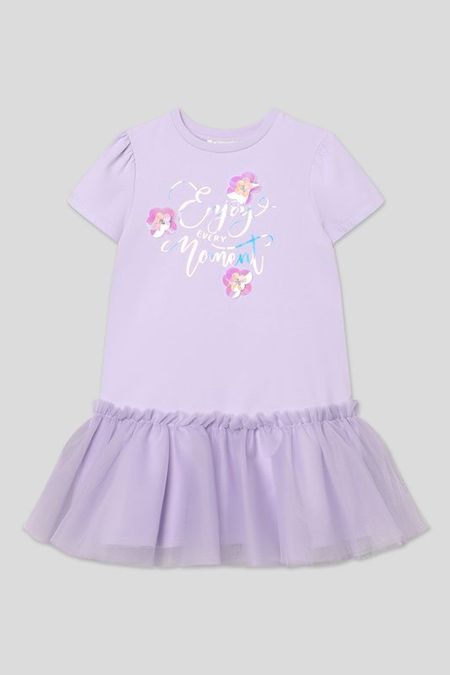 Платье хлопковое с юбкой из сетки Choupette 2092₽