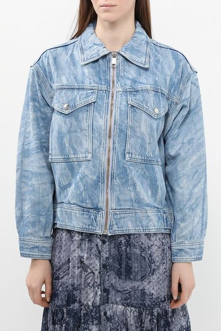 Куртка джинсовая на молнии с отложным воротником BOSS 15952₽