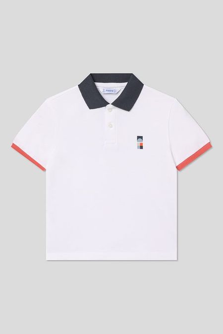 Поло хлопковое с контрастными деталями Mayoral 1463₽