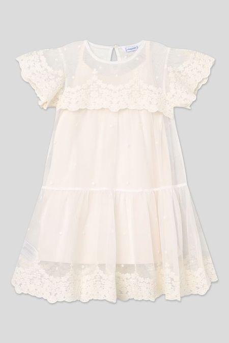 Платье нарядное с кружевом Mayoral 3570₽