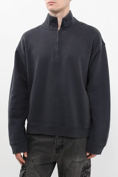 Толстовка хлопковая с воротником на молнии Guess Jeans 8392₽