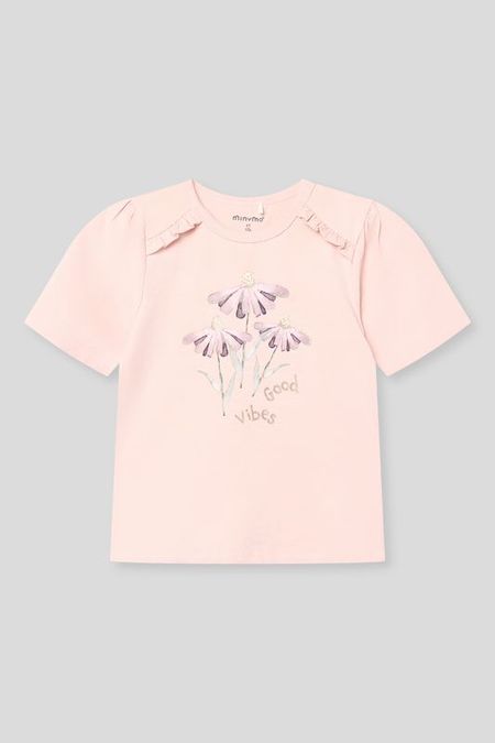 Футболка хлопковая с принтом Minymo 1462₽