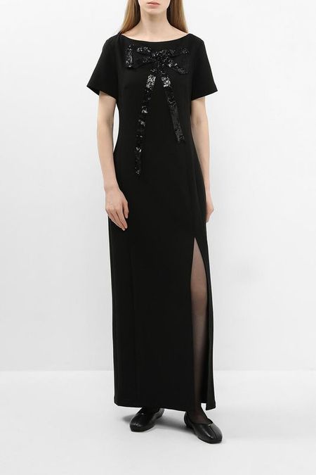 Платье трикотажное с разрезом и декором BELUCCI 8392₽