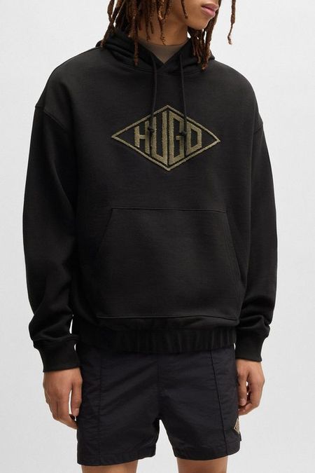 Худи хлопковое с вышитым логотипом HUGO 10335₽