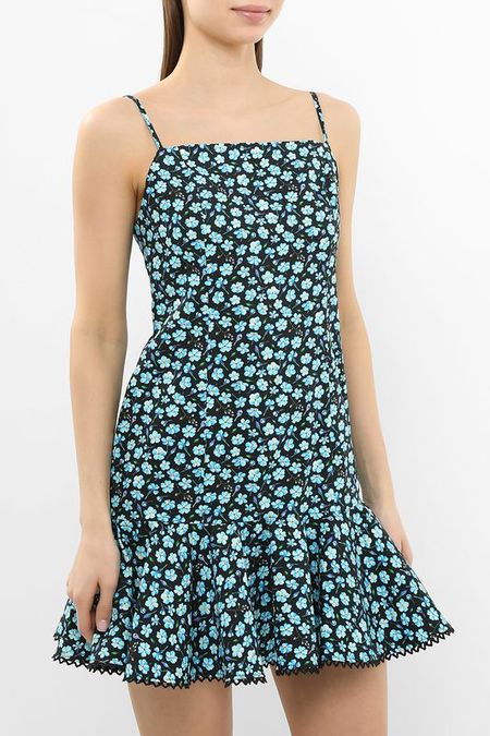 Платье хлопковое на бретельках с воланом BELUCCI 8392₽