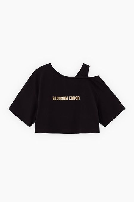 Футболка хлопковая с вырезом укороченная Bell Bimbo 1582₽