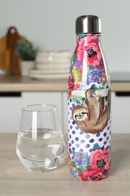 Бутылка для воды с принтом Wild At Heart Sloth Kitchen Craft 1357₽