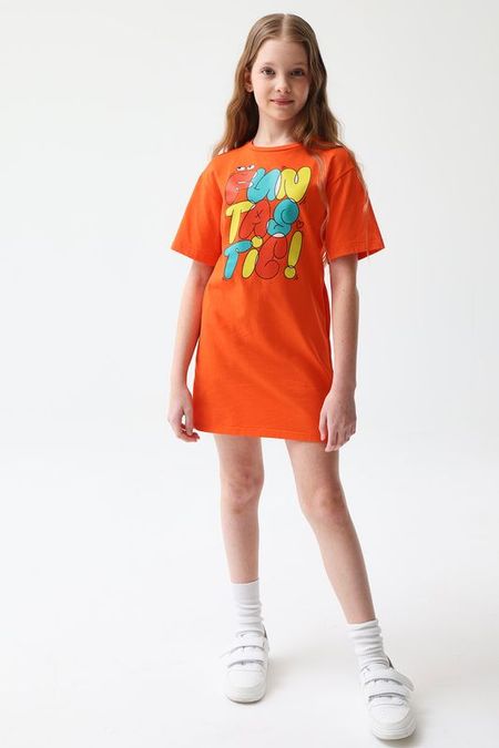 Платье хлопковое с принтом Smena 652₽