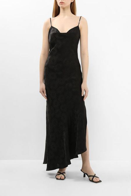 Платье с цветочным жаккардом и асимметричным подолом HUGO 21937₽