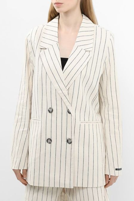 Пиджак из льна и хлопка в полоску PEPE JEANS 9922₽