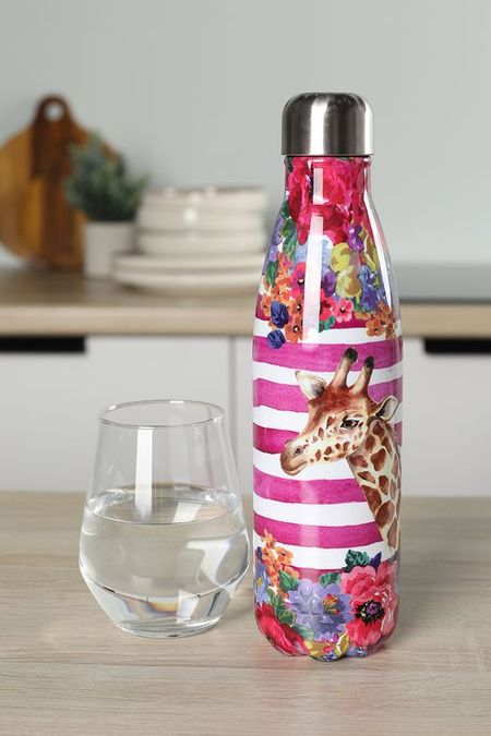 Бутылка для воды с принтом Wild At Heart Giraffe Kitchen Craft 1942₽