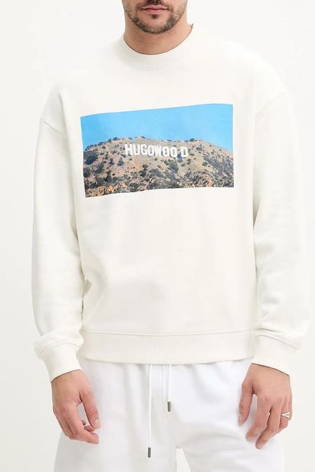 Свитшот хлопковый с принтом HUGO 9547₽