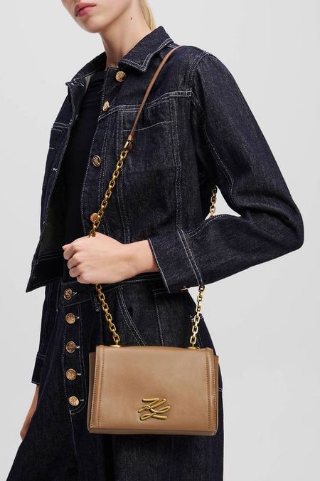 Сумка кросс-боди кожаная Autograph Karl Lagerfeld 18157₽